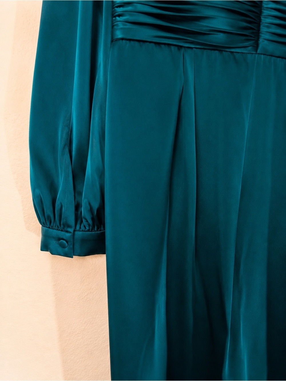 Ieena Mac Duggal Blue Satin Jumpsuit Size 10 - Picture 7 of 10